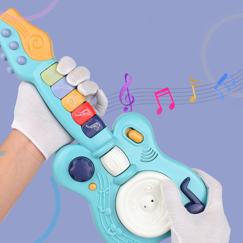 Children Electronic Toy Guitar Kids Musical Guitar with Animal Sound Play Music Educational Toy