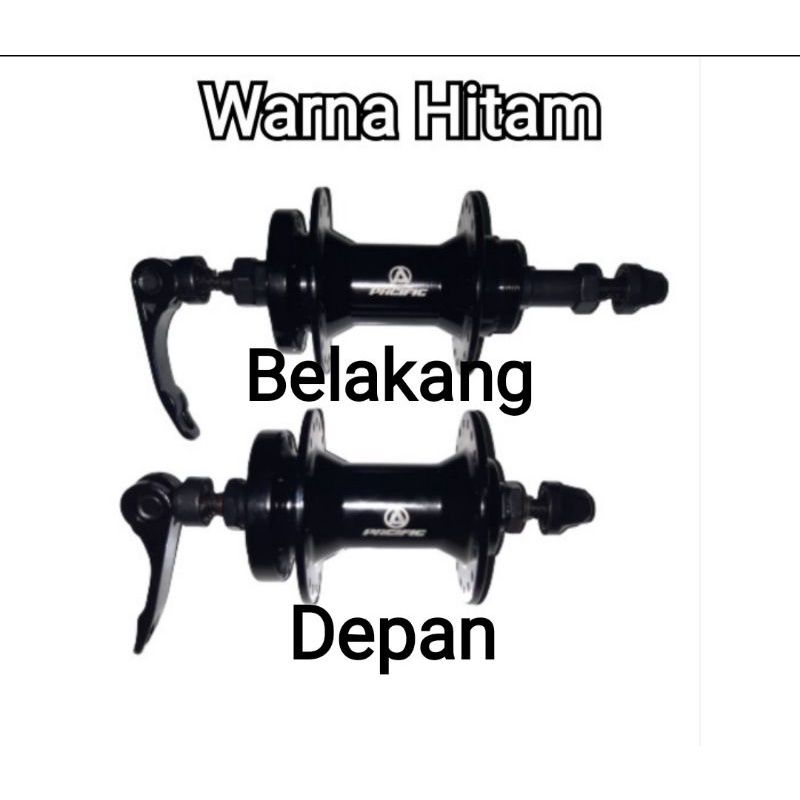 HUB FreeHub/Tromol/bosch sepeda Pacific QR depan,Belakang.blm bearing, untuk semua jenis sepeda, ulir bisa untuk pasang  cakram