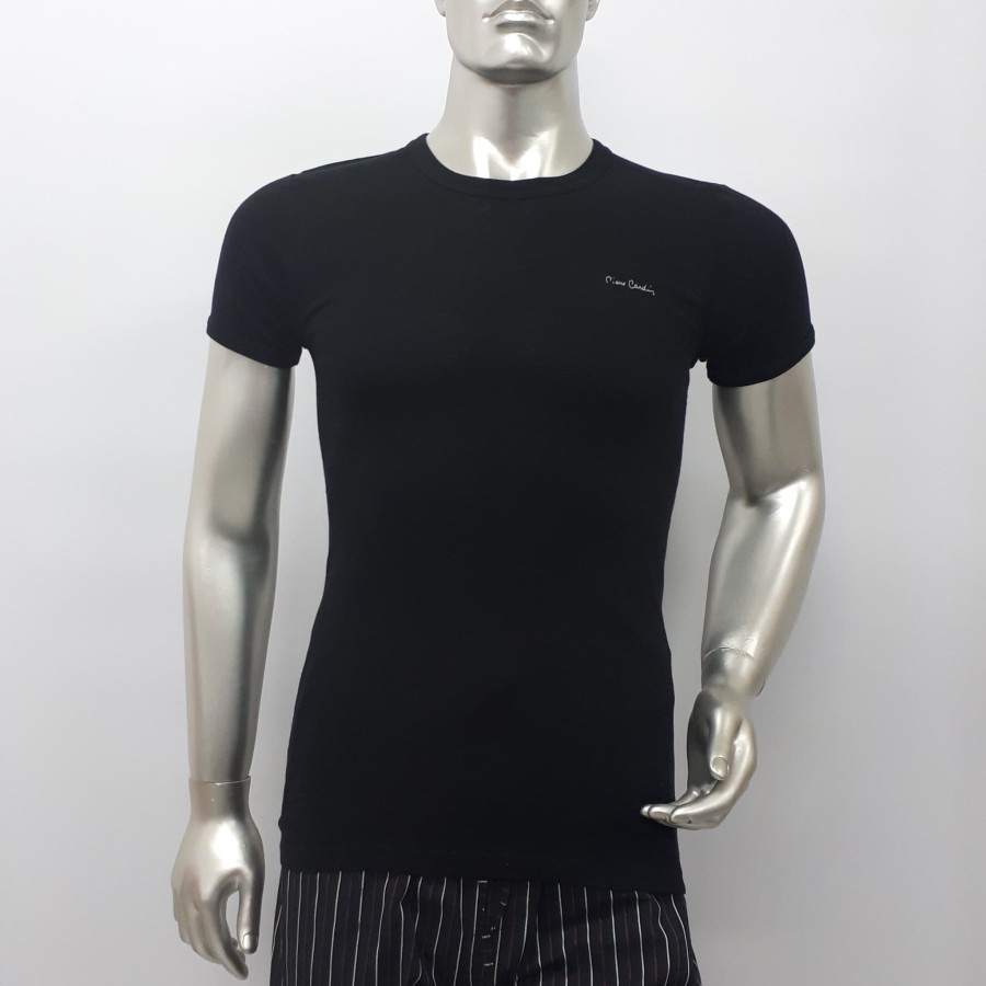 PIERRE CARDIN Kaos Oblong Pria O-Neck PC 5122 Isi 1 Pcs Hitam