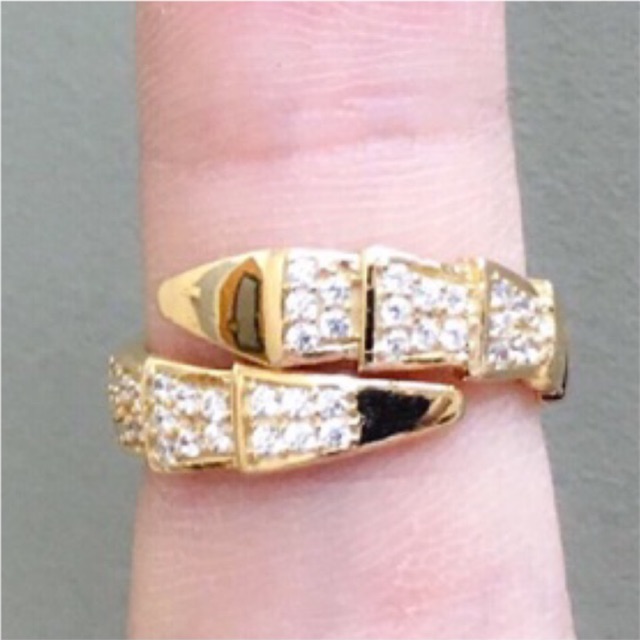 TM375 CINCIN SISIK NAGA EMAS ASLI