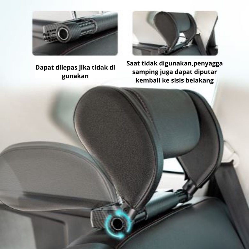 Bantal Penyangga Kepala Leher Jok Mobil Head Rest Headrest Neck Travel Pillow