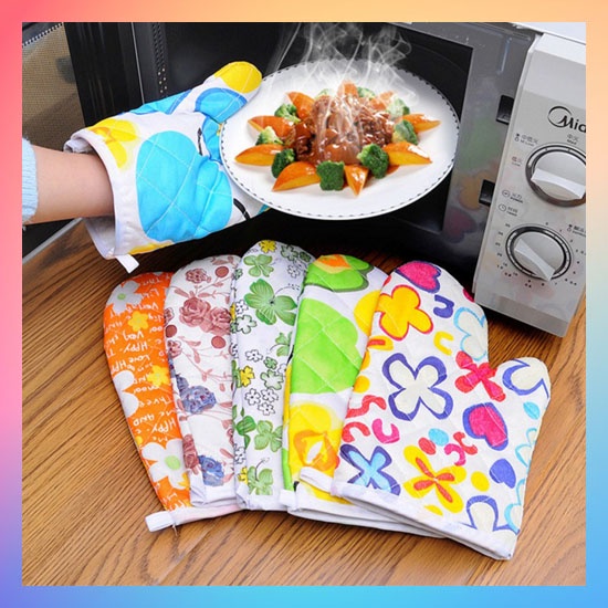 Sarung Tangan Oven Sarung Tangan Anti Panas Pelindung Tangan Memasak Kitchen Glove Microwave