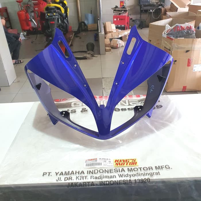 BODY FRONT UPPER, BATOK LAMPU, REFLEKTOR R15, R-15 OLD BIRU (2PK-P3)