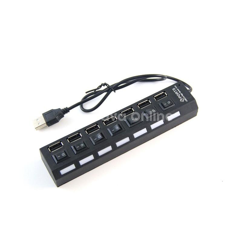 USB HUB ISI 7 PORT / 4 PORT USB-COLOKAN USB PANJANG ISI 7 / 4 COLOKAN USB MURAH DESAIN TERBARU ADA SWITCH ON-OFF - TEKNO KITA