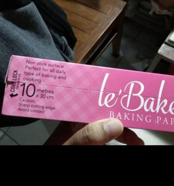 Baking Paper Le Bakers 40cm X 10m Lebakers Parchment Paper Roll Kertas Baking Roti Gulungan