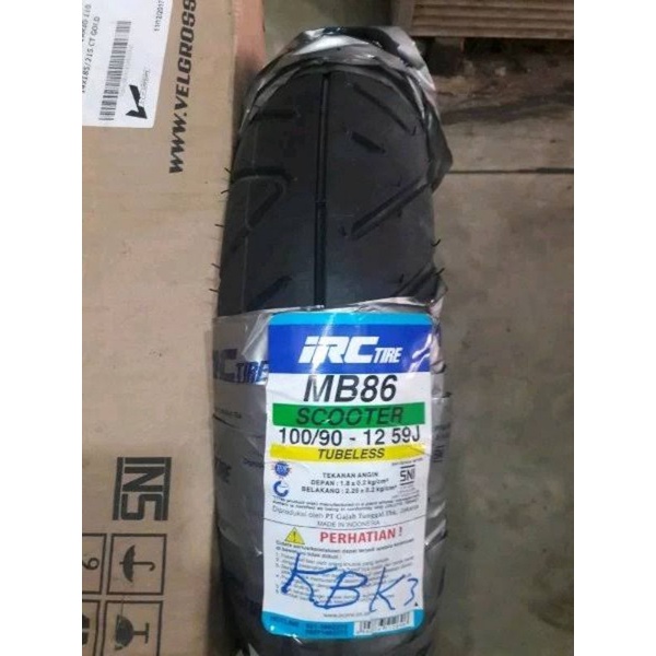 BAN IRC DEPAN 100/90 RING 12 HONDA SCOOPY