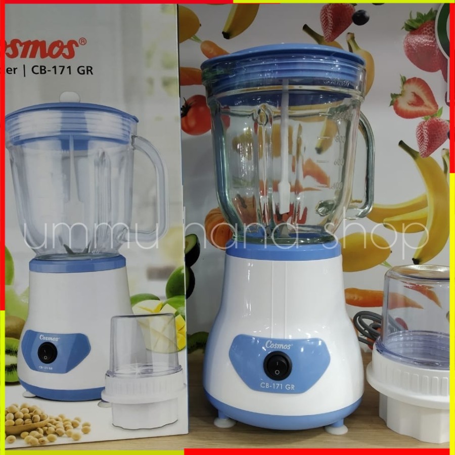 BLENDER KACA COSMOS 1 LITER BLENDER BLANDER DAGING BUMBU BELENDER JUICER JUSER PLASTIK KACA MINI KEC