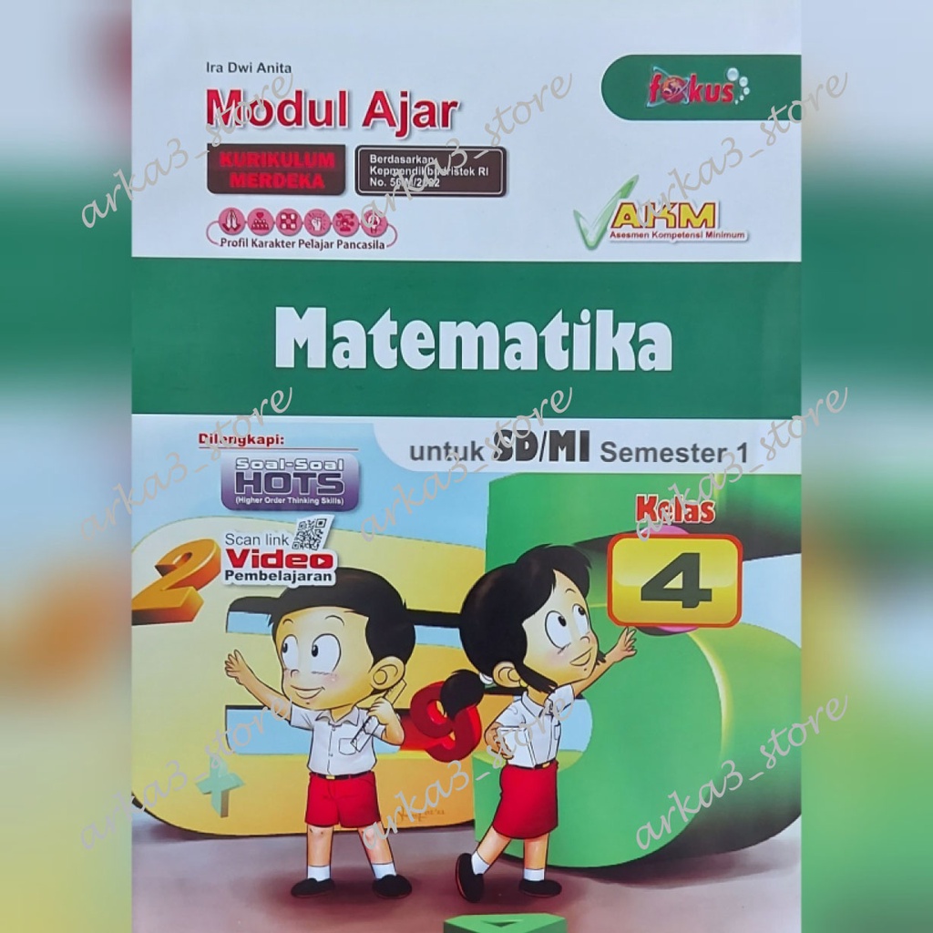 LKS Fokus Kurikulum Merdeka Matematika SD/MI Kls 4 Semester 1