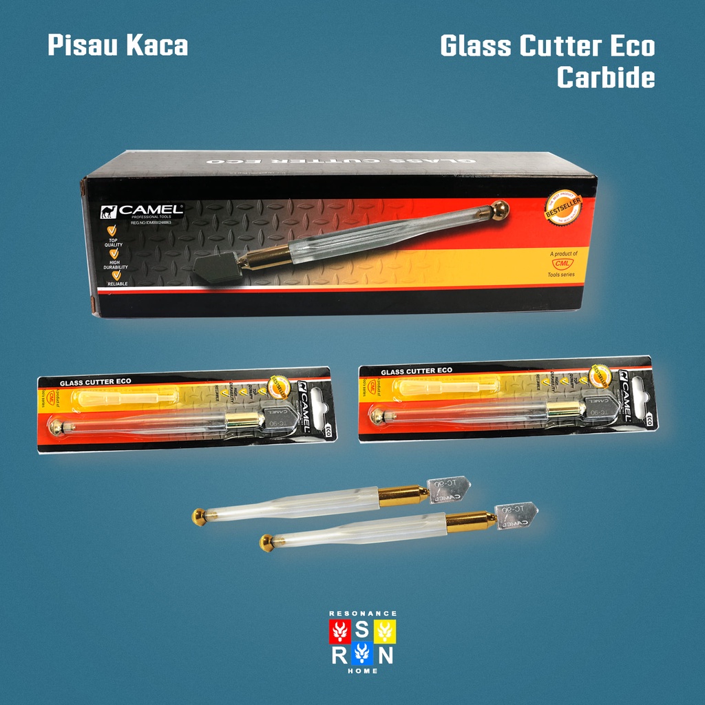 Pisau Potong Kaca Eco CAMEL / Pisau kaca / Alat Pemotong Kaca Eco Resonance Home