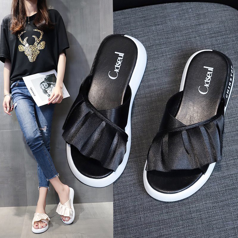 Sandal Wanita Import Ala Korean Fashion Sendal Casual Cewek Murah Kekinian SD-044