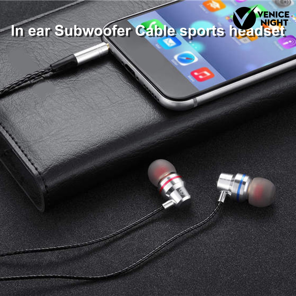 (VNEP) (Berkabel) Ye1 Earphone In ear Heavy Bass Ergonomis Dengan Kabel + Jack 3.5mm Untuk Olahraga