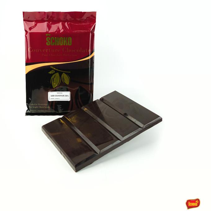 

[COD] SCHOKO Dark Chocolate Couverture 56% Blok / Packing 1 Kg [COD]