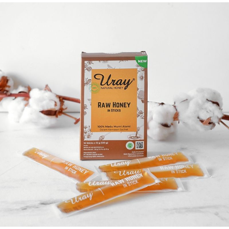 

Madu Uray Madu Organik Stick (10 sticks) - Raw Honey dan Honey Ginger