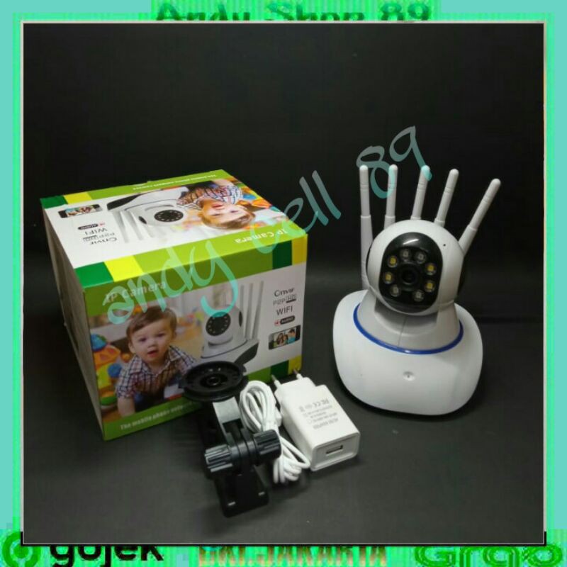 NEW IP CAM 5 ANTEMA 5mp (Wireless IP Camera CCTV Rotate 360)5MP murnih di jamin bagus