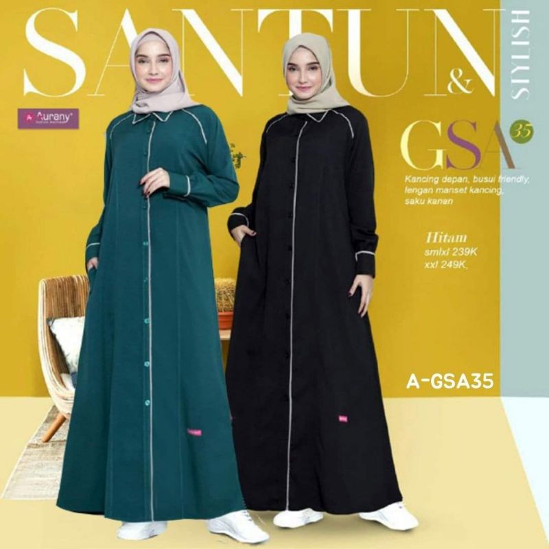 gamis aurany sale gsa35 hijau