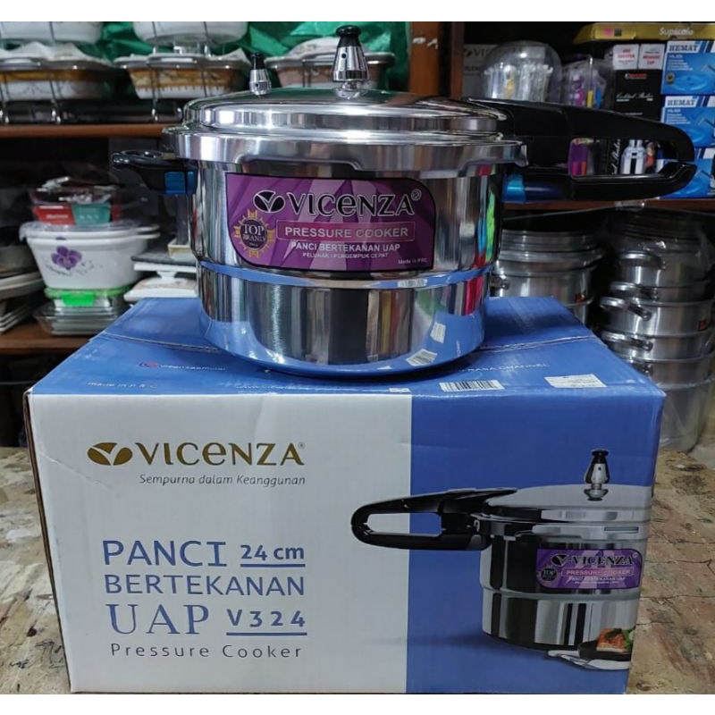 VICENZA Panci Presto 24cm V324-R dan 28cm V328-R