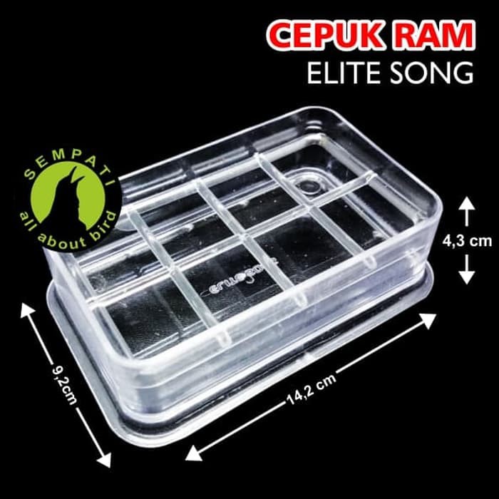 CEPUK WADAH PAKAN MINUM BURUNG RAM ELITESONG