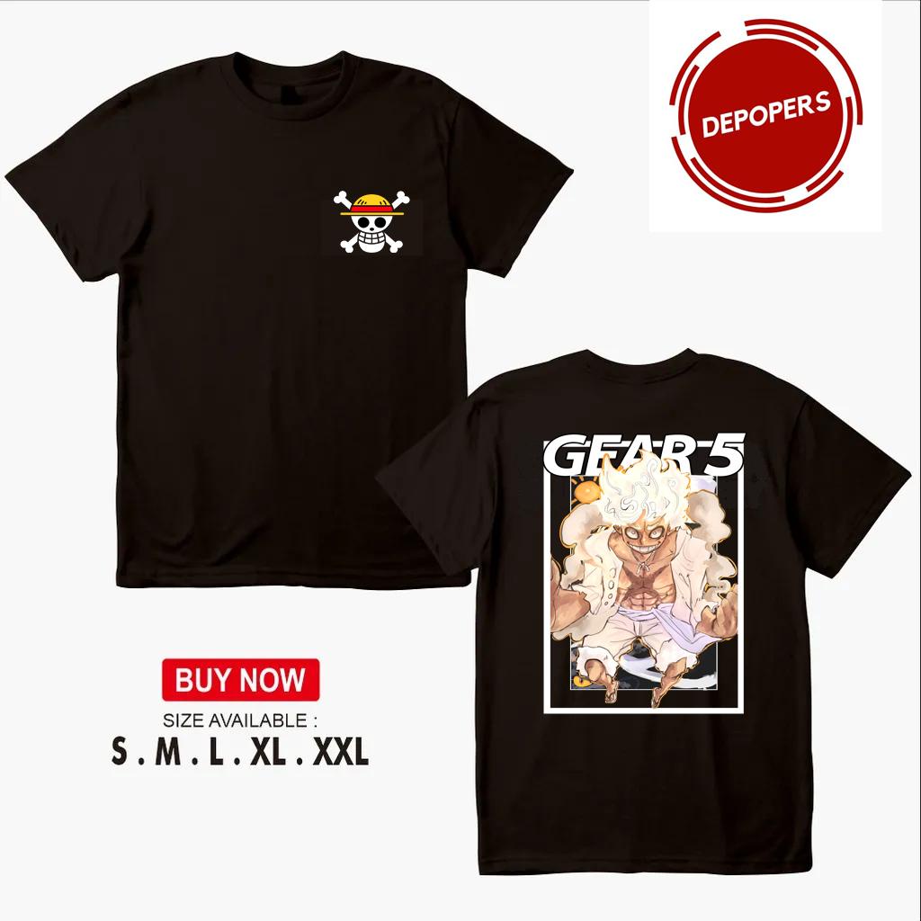 Kaos Baju  MONKEY D LUFFY GEAR 5 MODE NIKA Kaos Anime One Piece / One Piece Luffy Mode Nika