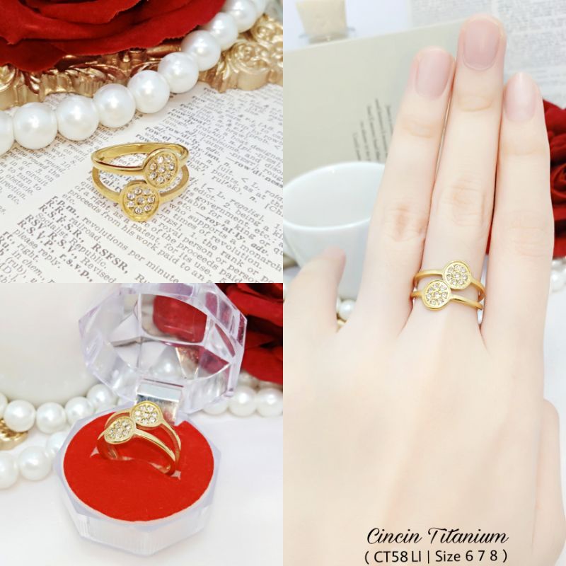 Cincin Titanium Wanita CT58 LI