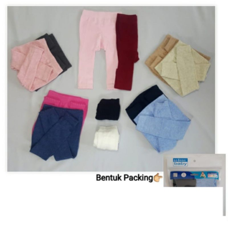 george legging polos isi 2pcs boy &amp; girl