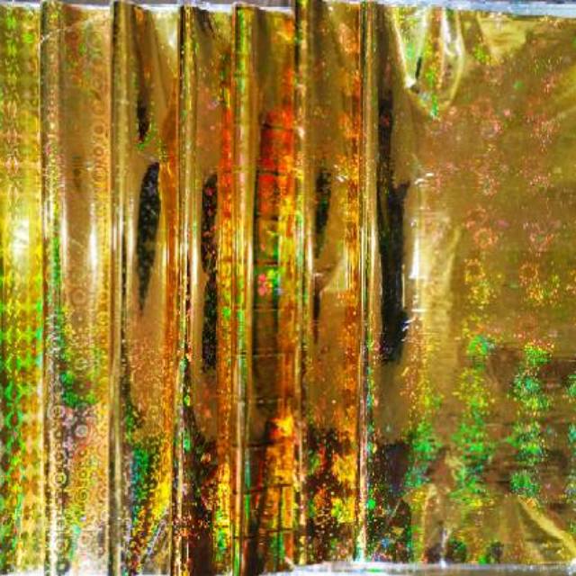 

10Pcs Wrapping Plastic Hologram Ukuran 50x70 / Kertas Bungkus Kado / Bunga / Paket