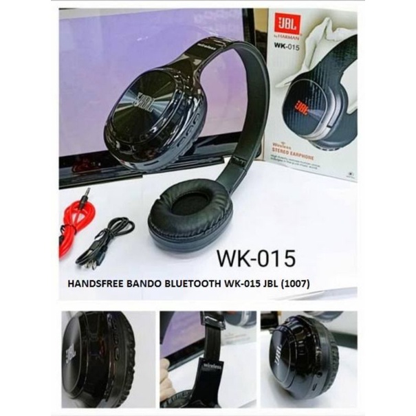 Headphone Bando BAS Bluetooth JBL WK-015 Headset Bando Wireless FSI