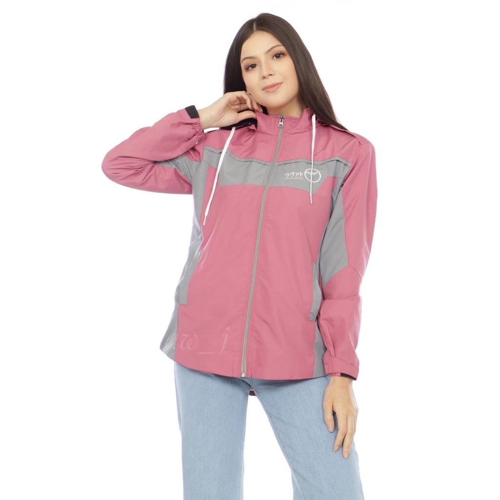 jaket parasut parka wanita waterproof jacket outdoor mountain original