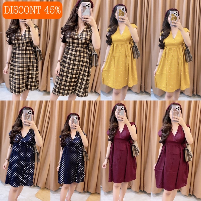 Baju tidur wanita daster kimono busui friendly bahan rayon premium adem