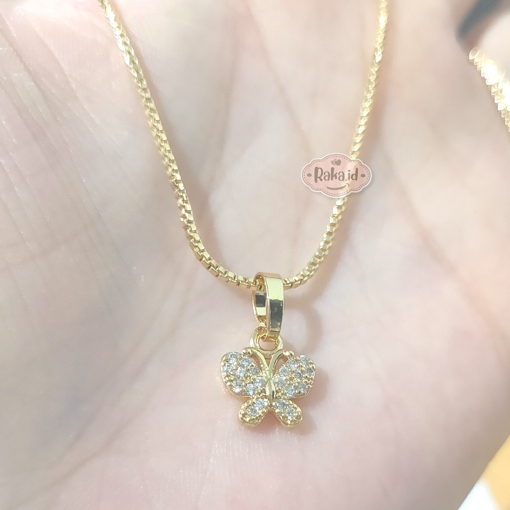 Raka Acc - Kalung Anak Kalung Kupu Kupu Xuping Perhiasan Cantik Anak Lapis Emas 18k 329