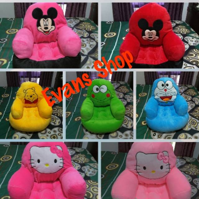 Sofa boneka/sofa karakter/tempat duduk anak/mainan anak/sofa anak