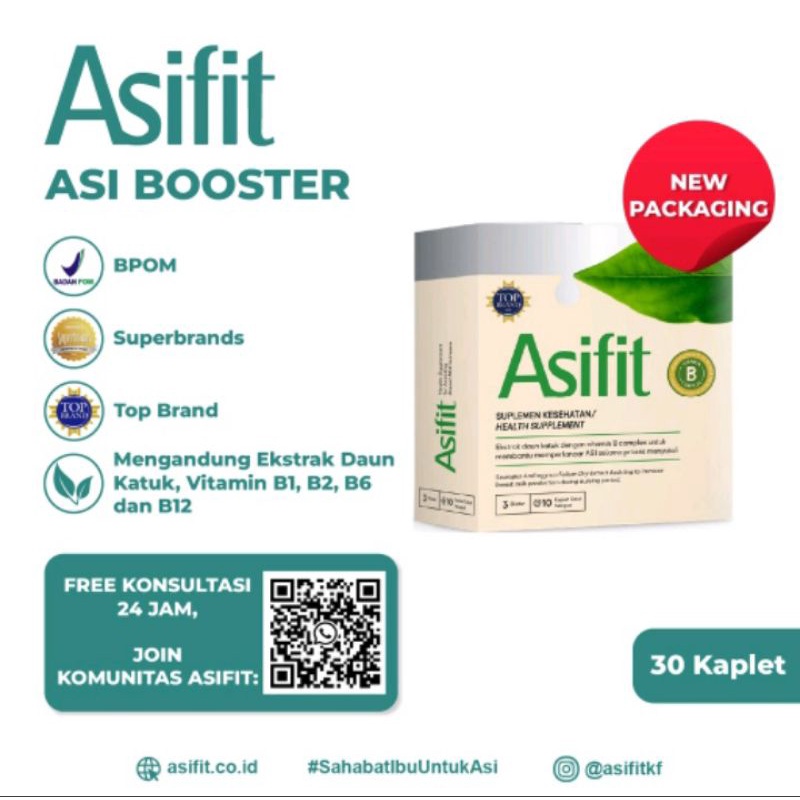 pelancar asi (asifit) kaplet 3x10 kimia farma