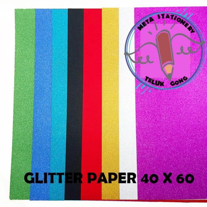 

Glitter Paper / Kertas Gliter Ukuran 40 X 60 Grosir