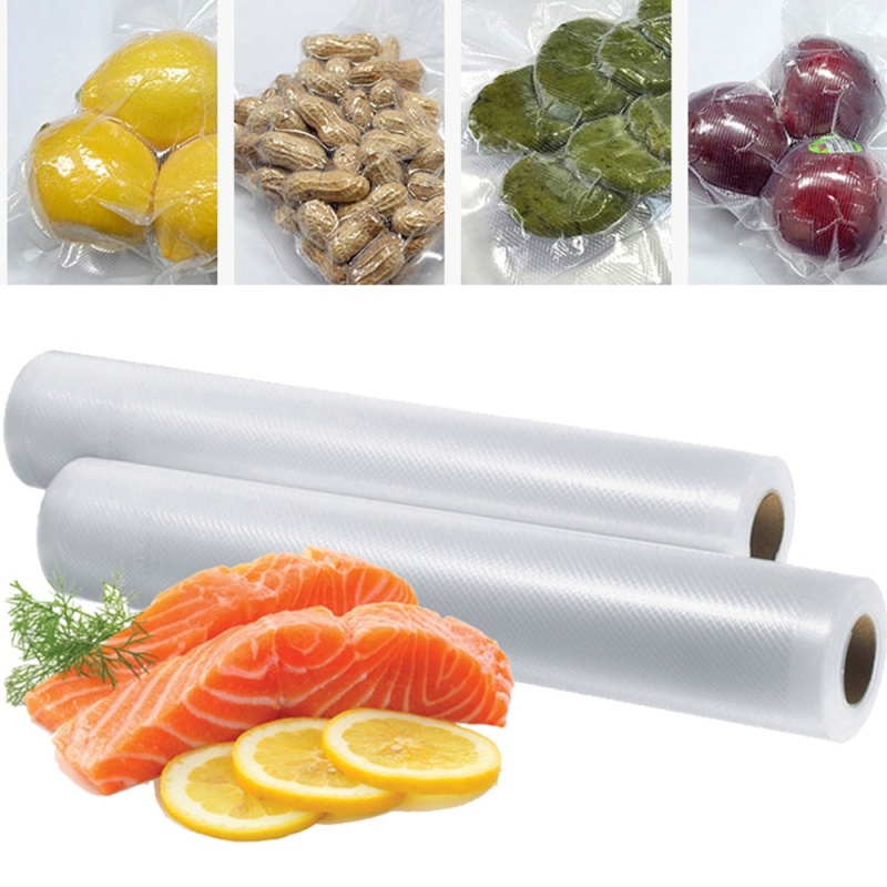 Mi.more Plastik Vacuum Sealer Packing Roll Embos 5 Meter  / Embossed Food Grade Vacum Sealer