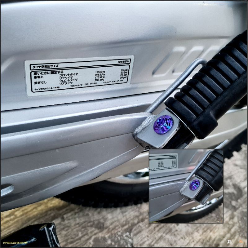 Baut Titanium Tojos Step Belakang All Matic Honda