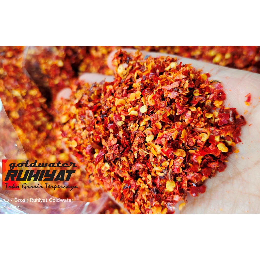 

Cabe Bubuk Asli Murni 100% Kasar Flakes Level Superpedas Mercon Kualitas Premium Tidak Pahit dan Tidak Mengubah Rasa Masakan Garansi