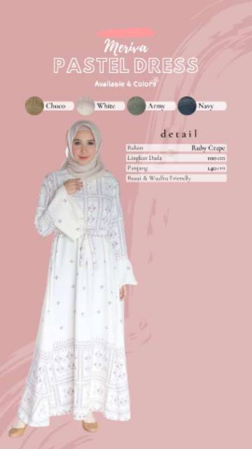 (BISA COD) MERIVA PASTEL DRESS