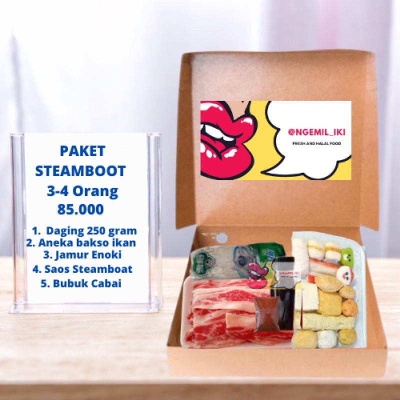 

PAKET STEAMBOAT 3 s.d 4 ORANG