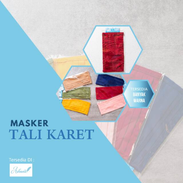 Masker kain tali karet hijab