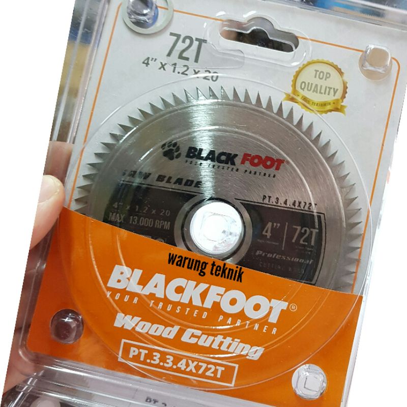 BLACKFOOT CIRCULAR SAW BLADE MATA POTONG KAYU 4&quot; X 72T