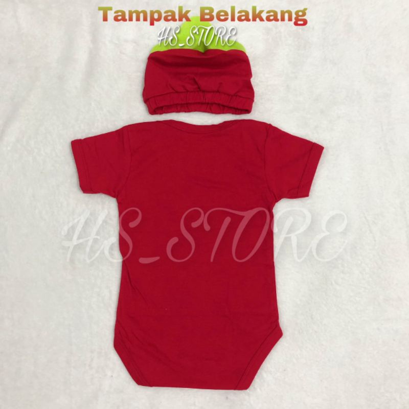 Harga Grosir ! Jumper Strawberry Baby / Baju Bayi / Baby / Jumper Bayi / Kostum Bayi Termurah !