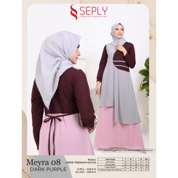 MEYRA 08 DARK PURPLE | GAMIS BY SEPLY TERBARU 2022 | GAMIS TERMURAH
