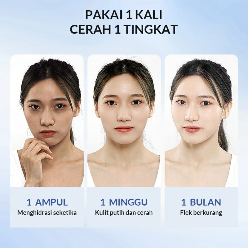 BPOM BIOAQUA Ampoule Serum 2ml x 7pcs Niacinamide Water Moisturizing Essence Set Brightening Serum Glowing Skin and Hydrating / Memutihkan dan Menyamarkan Flek / BB