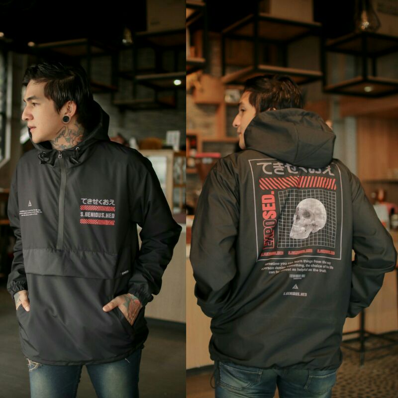 Genious Waterpoof Jaket Cougle Jaket Parasut Jaket Pria Jaket Outdoor Jaket Windbreaker Jaket Distro