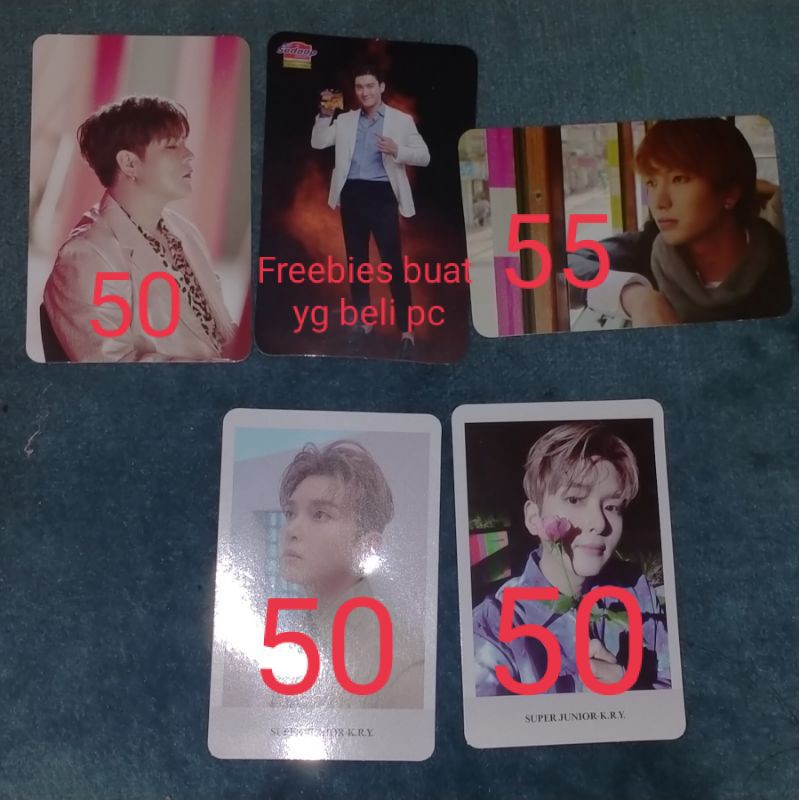 super junior Photocard