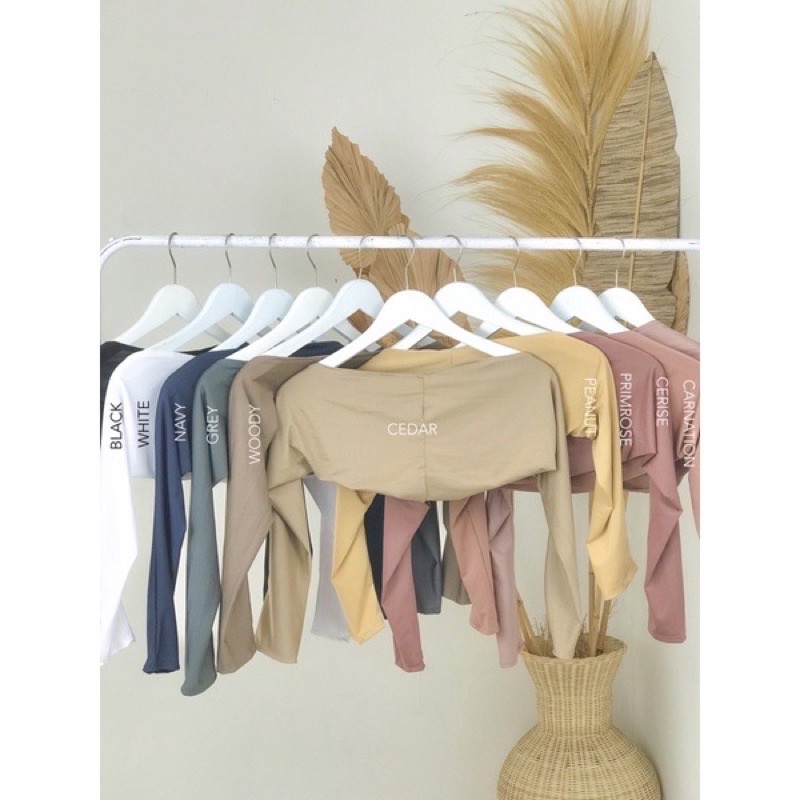 MANSET LEHER TANGAN SEPARO BADAN BALERO DEKER TANGAN DALEMAN KAOS LENGAN PANJANG HIJAB