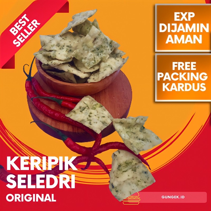 

CEMILAN KILOAN KERIPIK SELEDRI ORIGINAL BERAT 250gram BEST SELLER