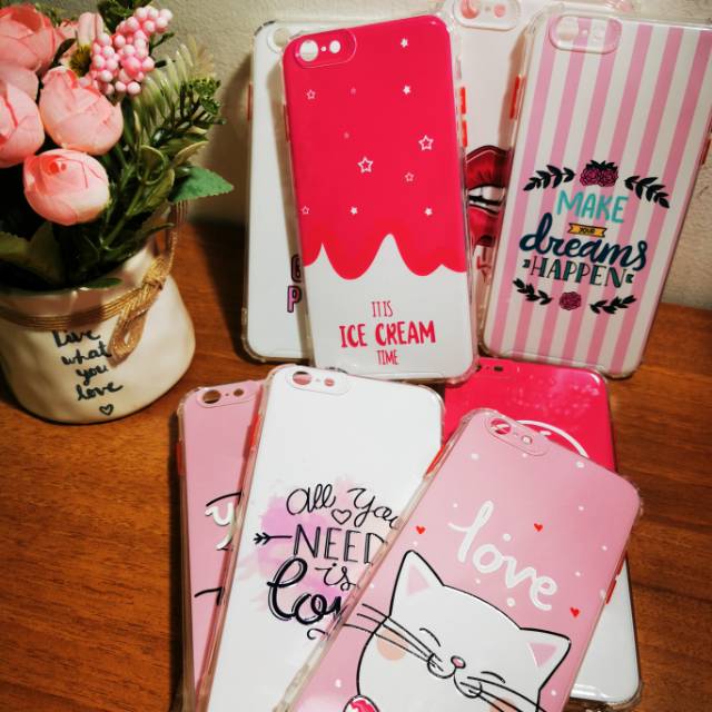 Case Crack Pinky Girl IPHONE 6/6 PLUS/7/7 PLUS/11/11 PRO/11 PRO MAX