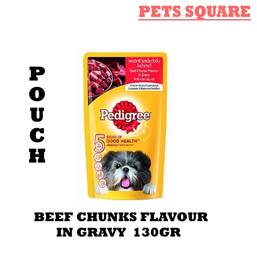 PEDIGREE POUCH BEEF FLAVOUR 130GR