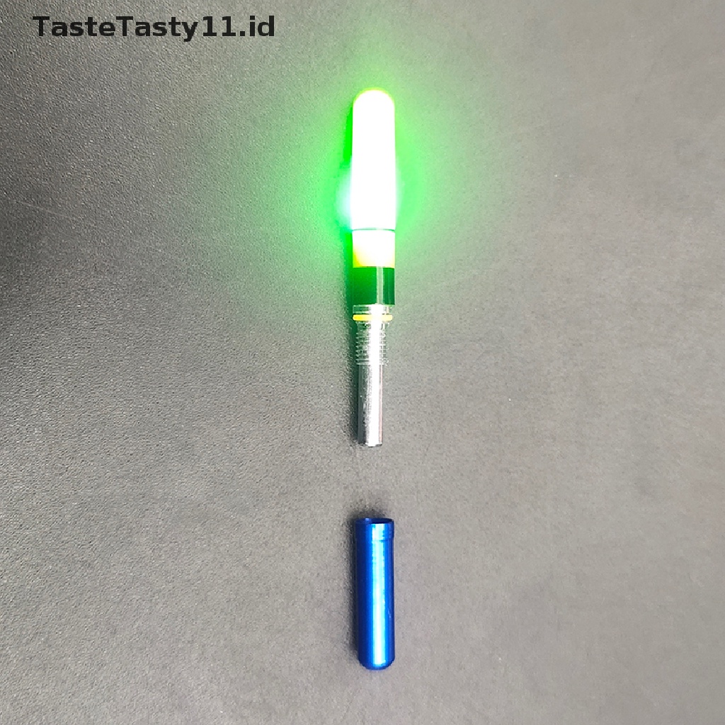 (Tastetasty) 2pcs Stik Lampu Led Apung Luminous Untuk Memancing Malam Hari