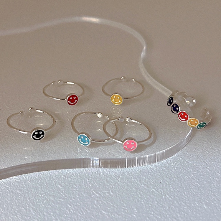 Cincin Model Terbuka Bahan Sterling Silver 925 Gaya Simple Untuk Wanita